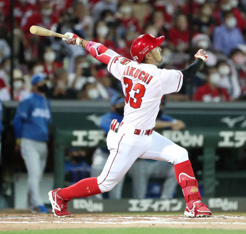 【画像・写真】広島を救った菊池涼の決勝犠飛「床田が頑張っていたので、何とかしたい気持ちだった」