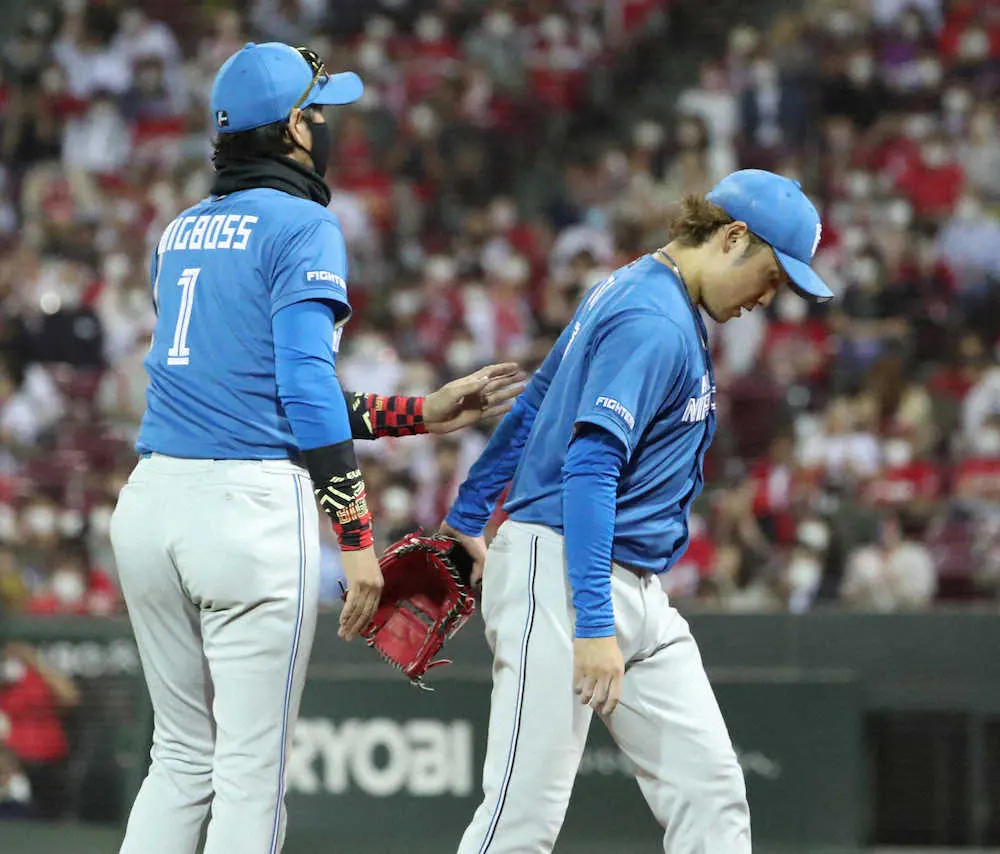 【画像・写真】日本ハムは広島に逆転負けで借金10　伊藤の志願の続投は裏目　3日からは新庄監督の古巣・阪神戦