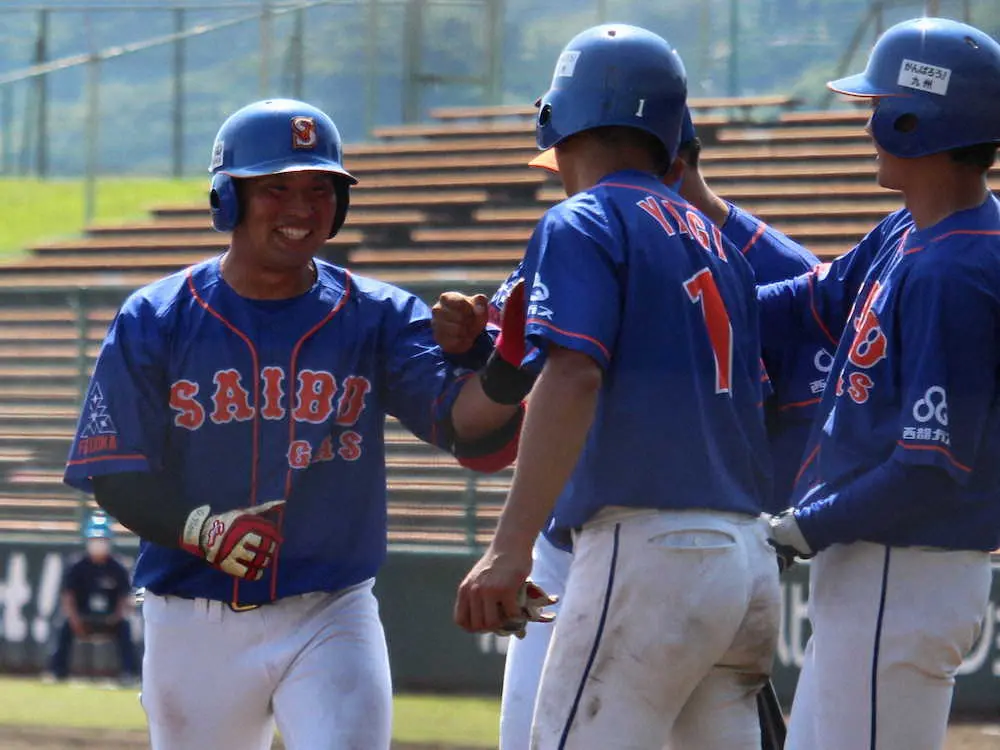 【画像・写真】西部ガス9点大勝　2番・平野2発＆6打点大暴れ「本塁打はたまたま」　