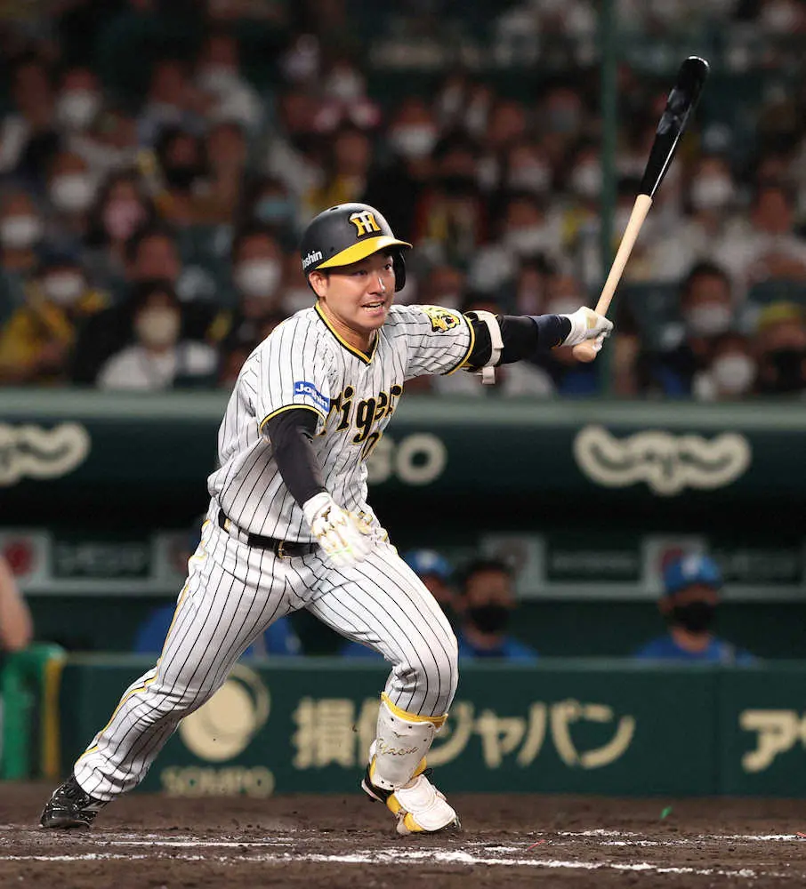 【画像・写真】阪神・山本　代打で値千金の同点打「チーム全体で盛り上がってくれて、スゴくうれしい」