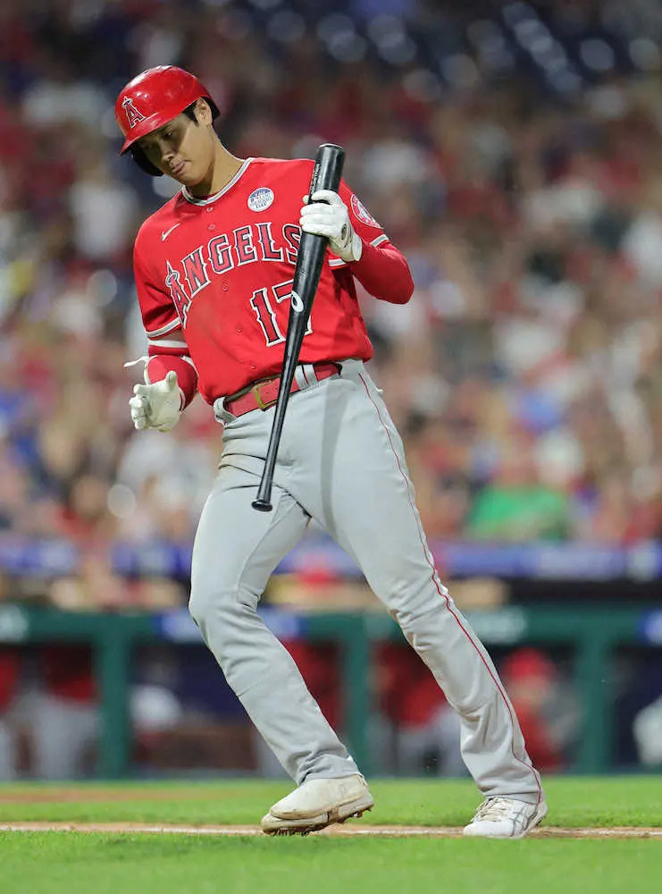 【画像・写真】エンゼルス6年ぶり泥沼9連敗　大谷は2戦連続無安打でハーパーとのMVP対決も完敗