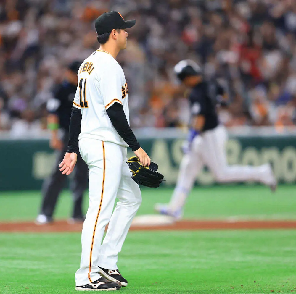 【画像・写真】巨人　ヤクルトの背中遠のく4ゲーム差　5発被弾で“散々サンデー”7連敗　岡本和リーグ17号も空砲