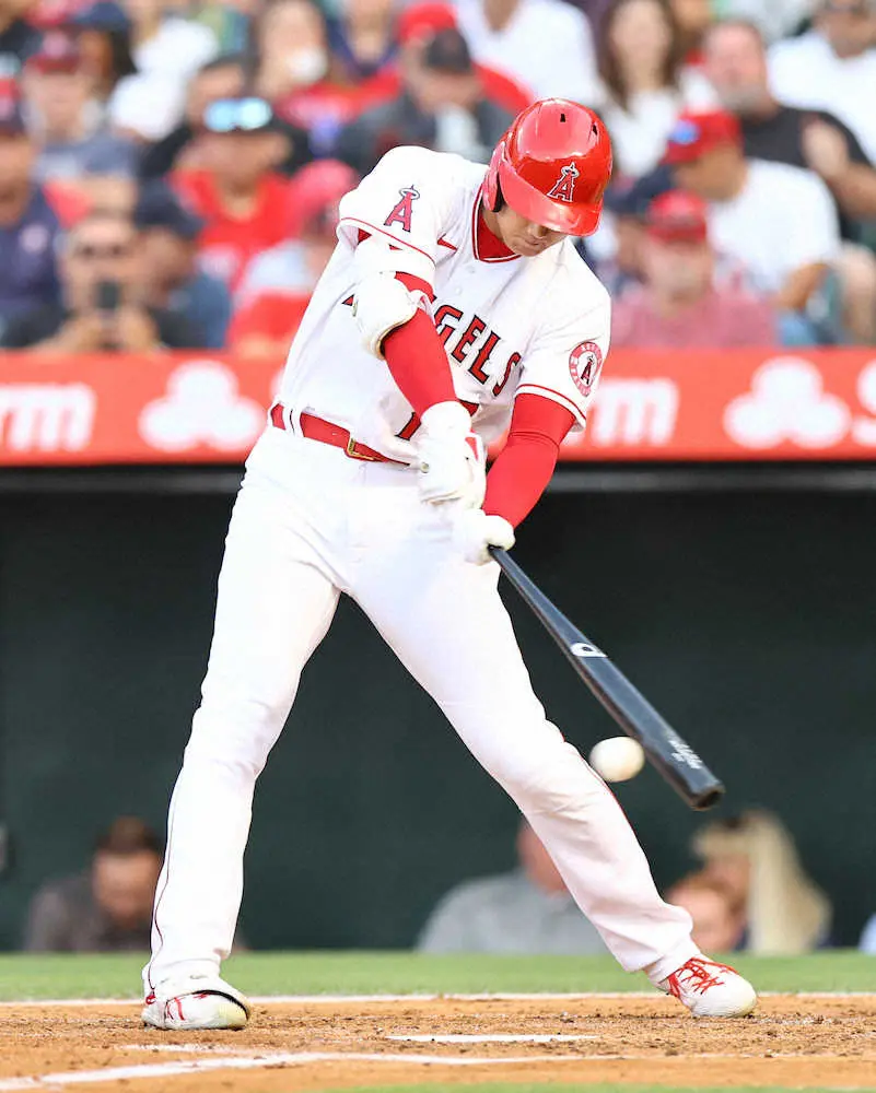 【画像・写真】大谷翔平　5試合連続安打！5回に右腕イオバルディから右前打「1番・DH」で出場