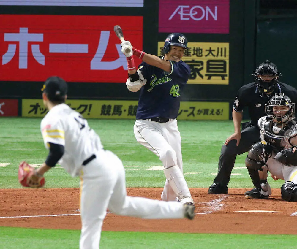 【画像・写真】今日にも交流戦優勝　ヤクルト千賀撃ち先制！坂口が155キロ直球打ち　先発・小川も初回1失点