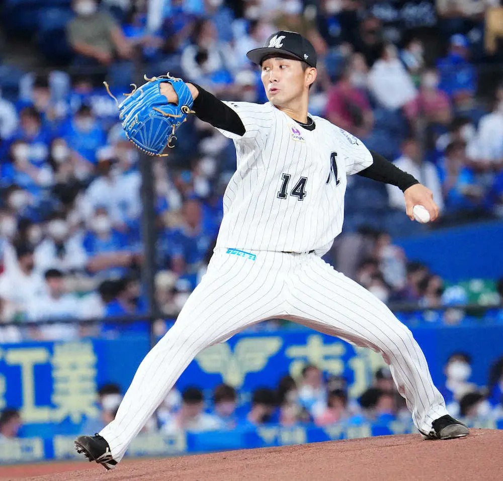 【画像・写真】ロッテ・小島　10試合目で待望1勝へ、勝利投手の権利持って降板　6回1失点