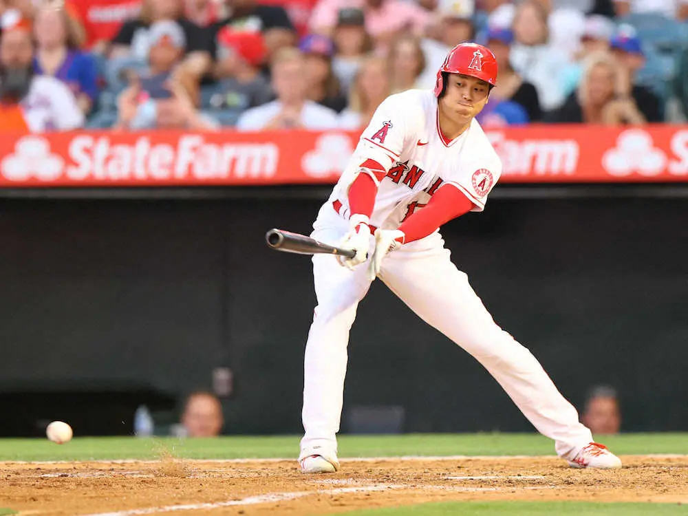 【画像・写真】大谷翔平　“大谷シフト”破る痛烈右前打！7戦連続安打　リアル二刀流＆連敗ストップから一夜明け　
