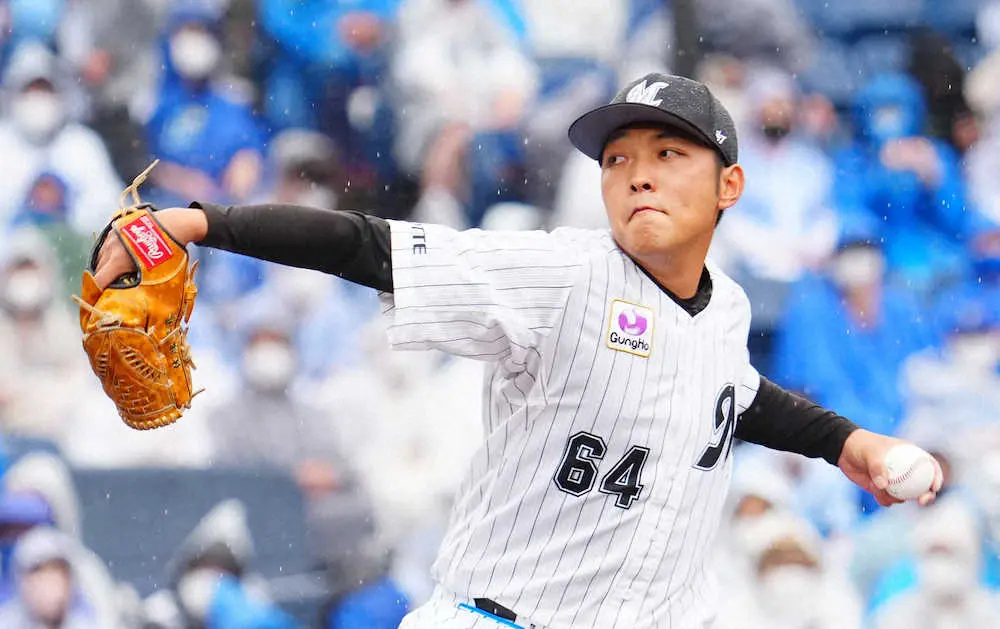 【画像・写真】ロッテ佐藤奨6回2失点と好投　勝ち投手の権利を持って交代「ホームランだけは悔しい」