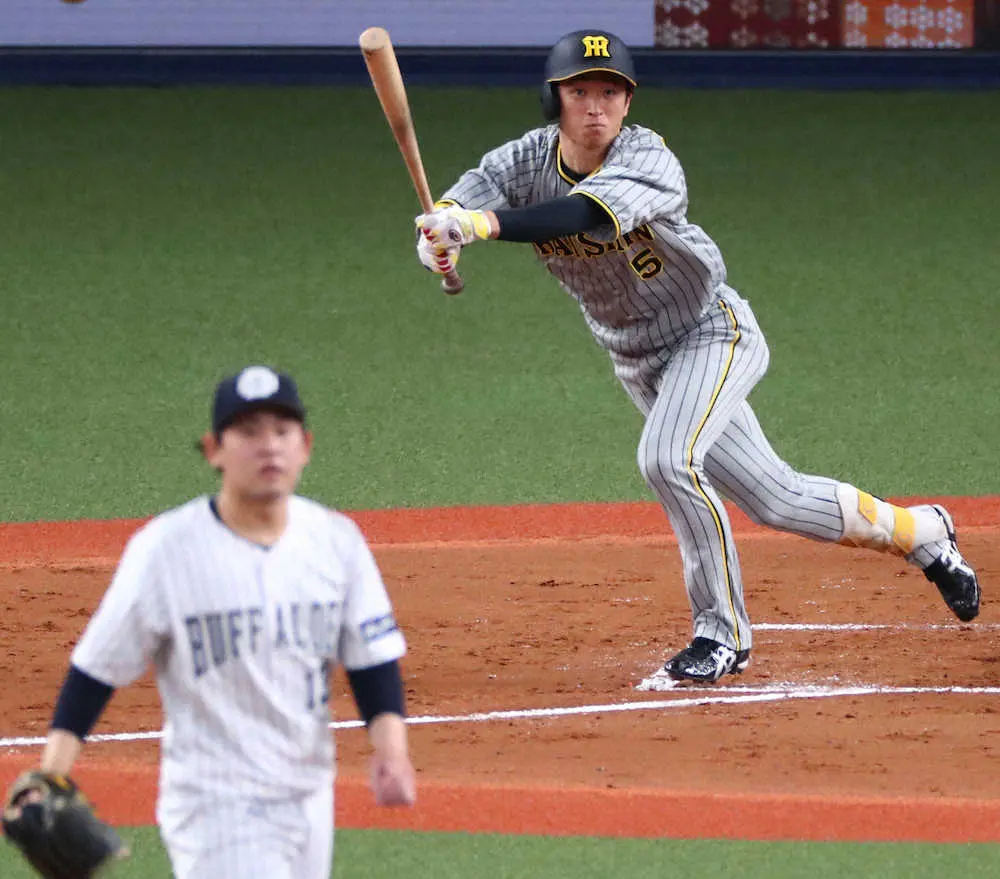 【画像・写真】阪神・近本　自己最長タイの14試合連続安打　3番でも積極打法光る「良い経験をさせてもらっている」