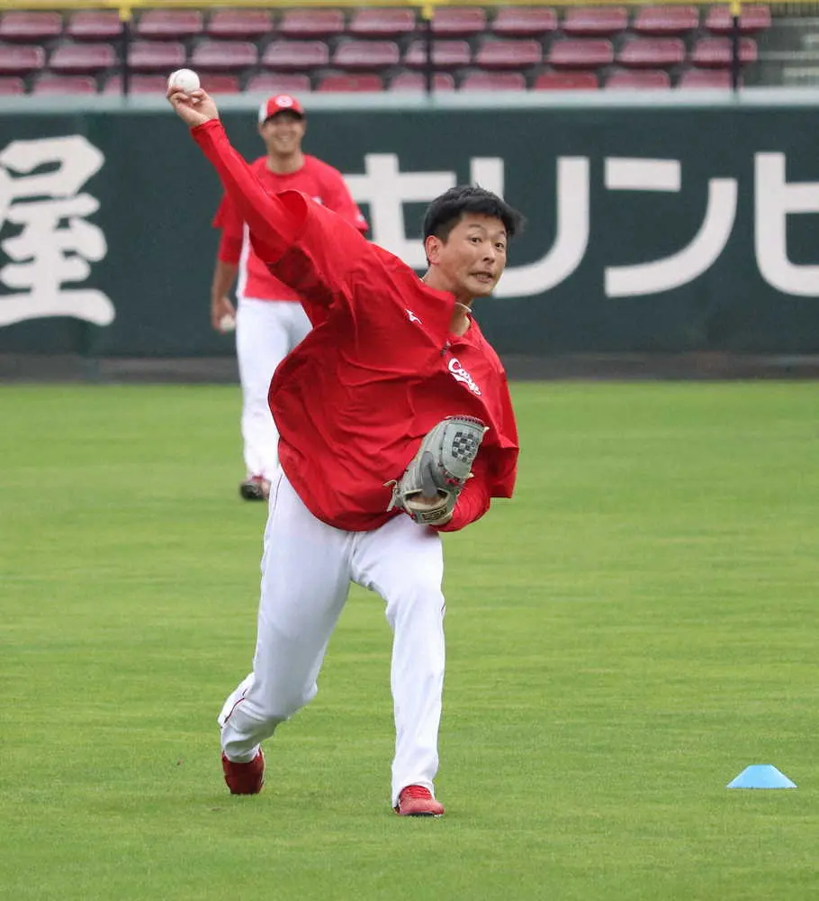 【画像・写真】広島・大瀬良が1軍再合流　17日からのヤクルト3連戦で先発見込み