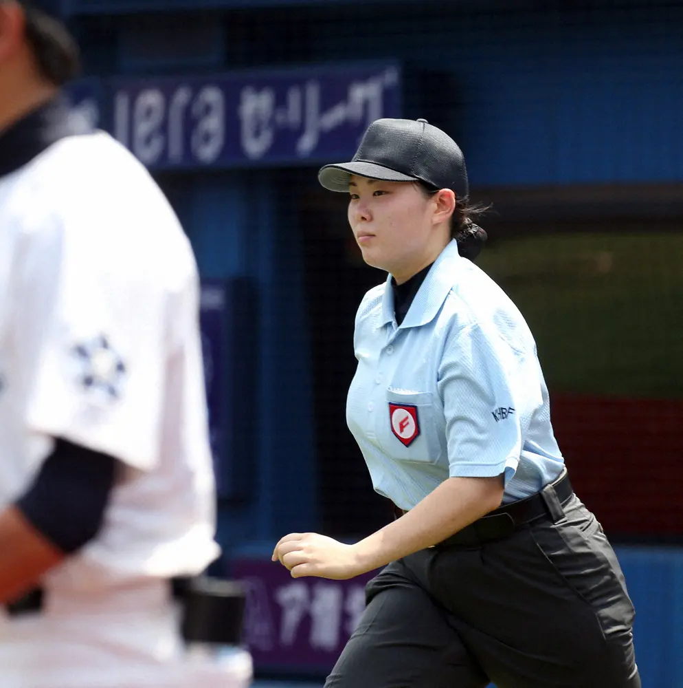 【画像・写真】女性審判員・岩男さん「新たに目標ができました」聖地でジャッジする日を夢見て