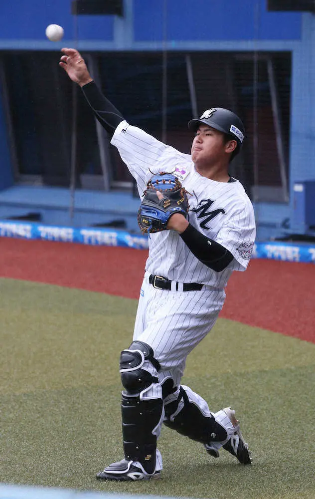 【画像・写真】ロッテ・松川　朗希と球宴バッテリー熱望「気持ちはあります」