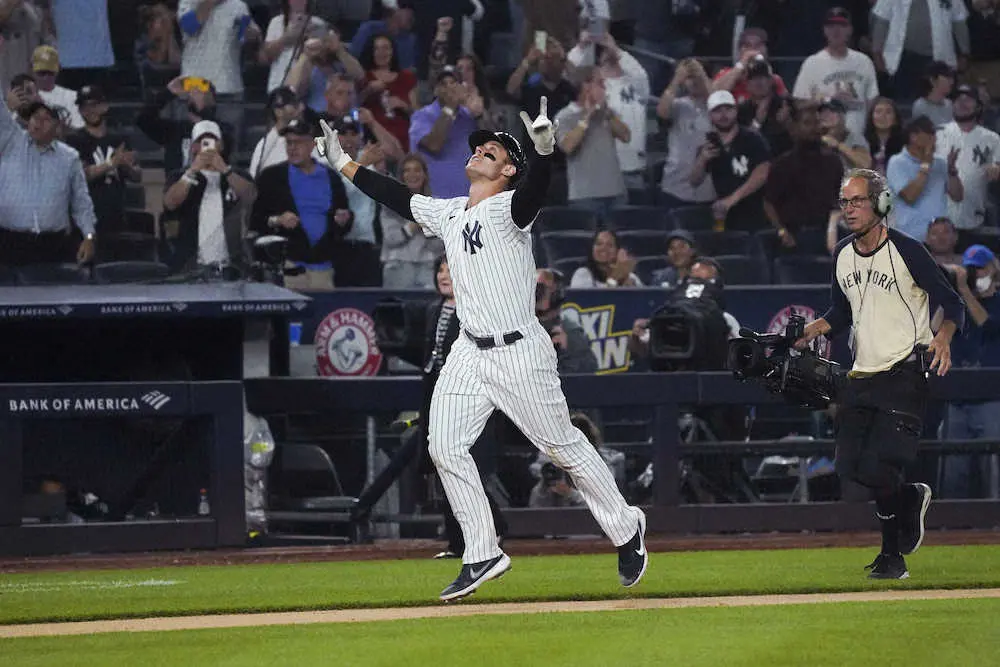 【画像・写真】ヤンキースがリゾのサヨナラ本塁打で7連勝　ホームでは61年ぶりの14連勝