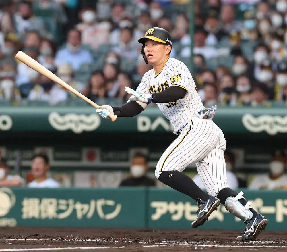 【画像・写真】阪神・糸原　さすがノーヒッターキラー！　今永から逆転2点打　続いた山本も2点打