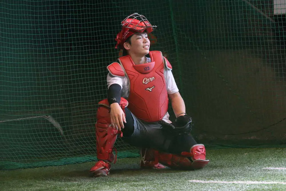 【画像・写真】広島　持丸の支配下登録を発表　育成3年目の「打てる捕手」　「将来的には正捕手に」