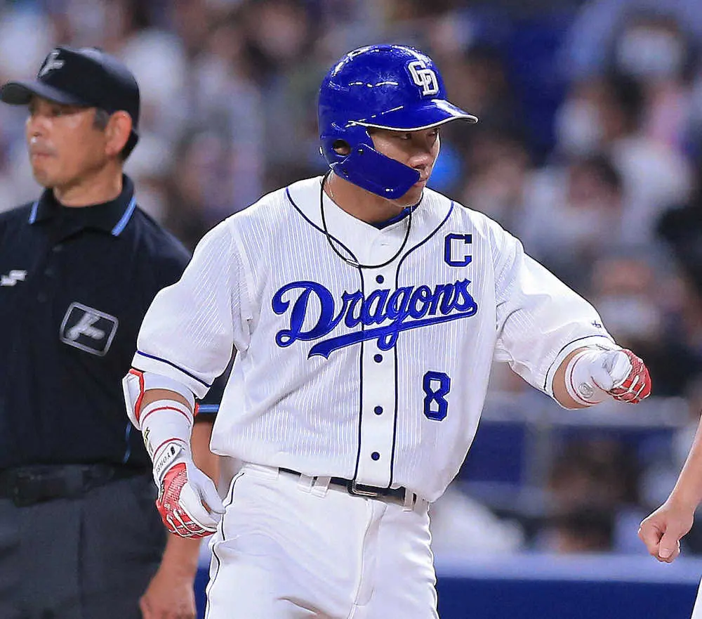 【画像・写真】プロ初打席が…中日・三好1球で交代　清原和博氏「中盤に追いついておかないと」見事に大島が同点打