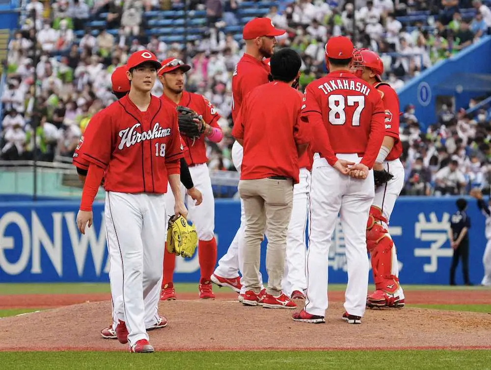 【画像・写真】4位転落の広島　不安材料は森下の4連敗　佐々岡監督「良い時の森下からは落ちている」