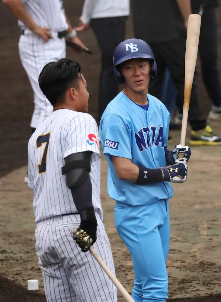 【画像・写真】日体大・矢沢　二刀流左腕が柵越え4発！侍入りへ猛アピール　大学日本代表選考合宿