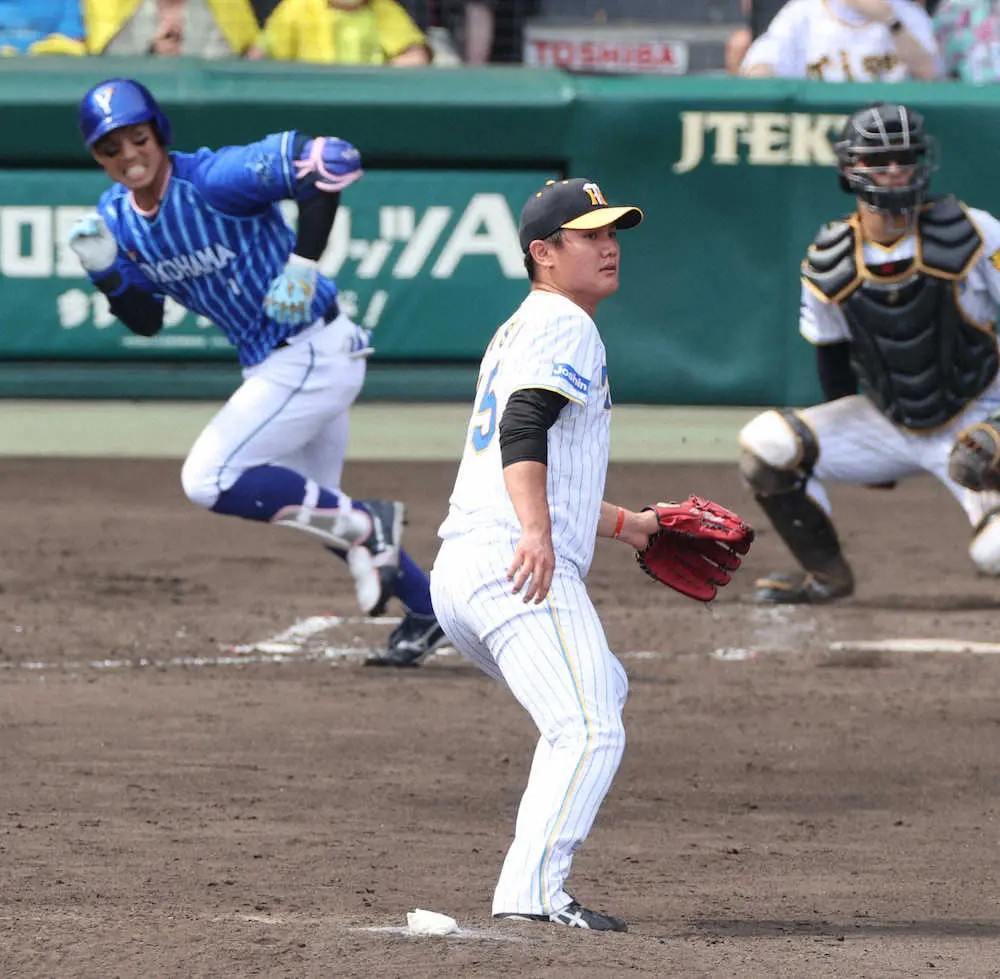 【画像・写真】阪神・西純、今季最短4回途中KO　自ら先制打直後に崩れる
