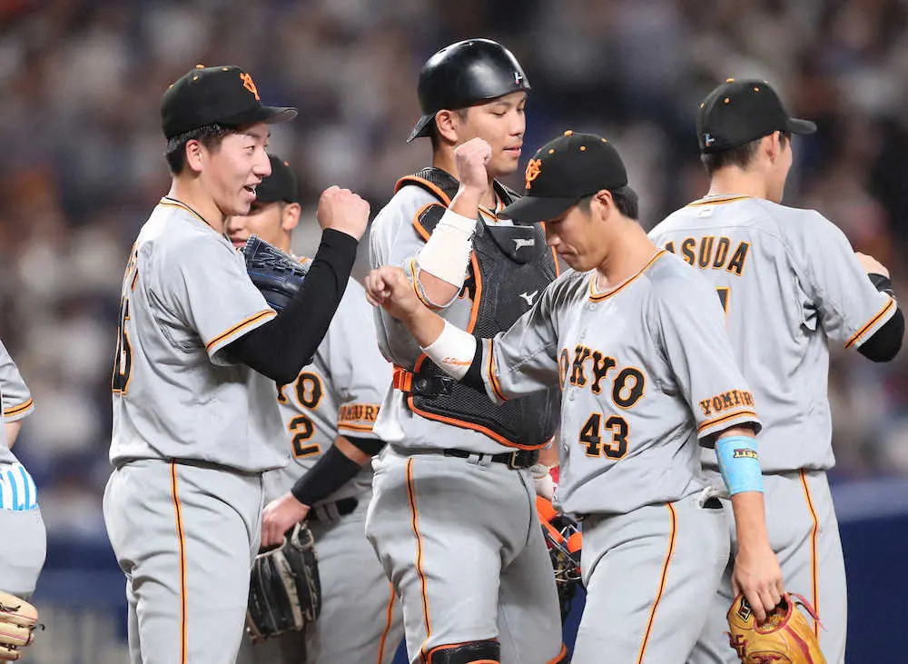 【画像・写真】巨人・大勢　10日ぶり登板で2ラン被弾、2点差に迫られるも根尾は3球三振斬り　1学年上の意地見せた