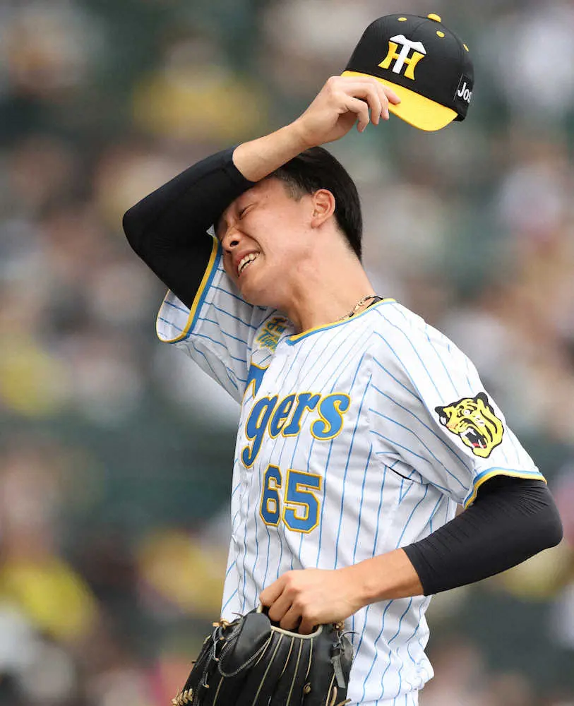 【画像・写真】阪神・湯浅　まさかの救援失敗で6連勝逃す　矢野監督かばう「負けないピッチャーはいない」