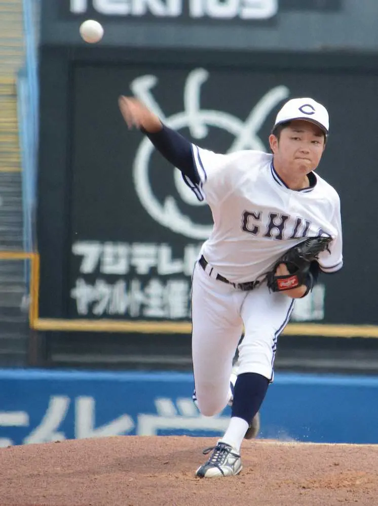 【画像・写真】中大が逃げ切る　北村主将は丸刈りにして2ラン　東都入れ替え戦