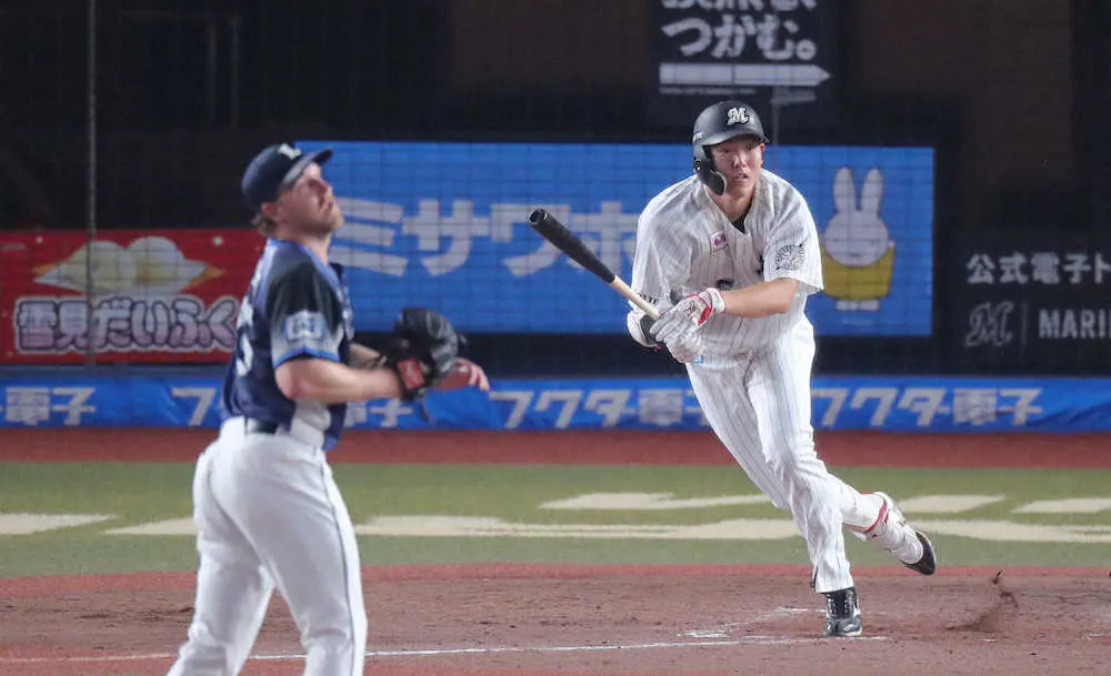 【画像・写真】ロッテ・安田　“水曜日のヒーロー”だ　6月毎週水曜日は躍動　執念先制打で朗希に6勝目プレゼント