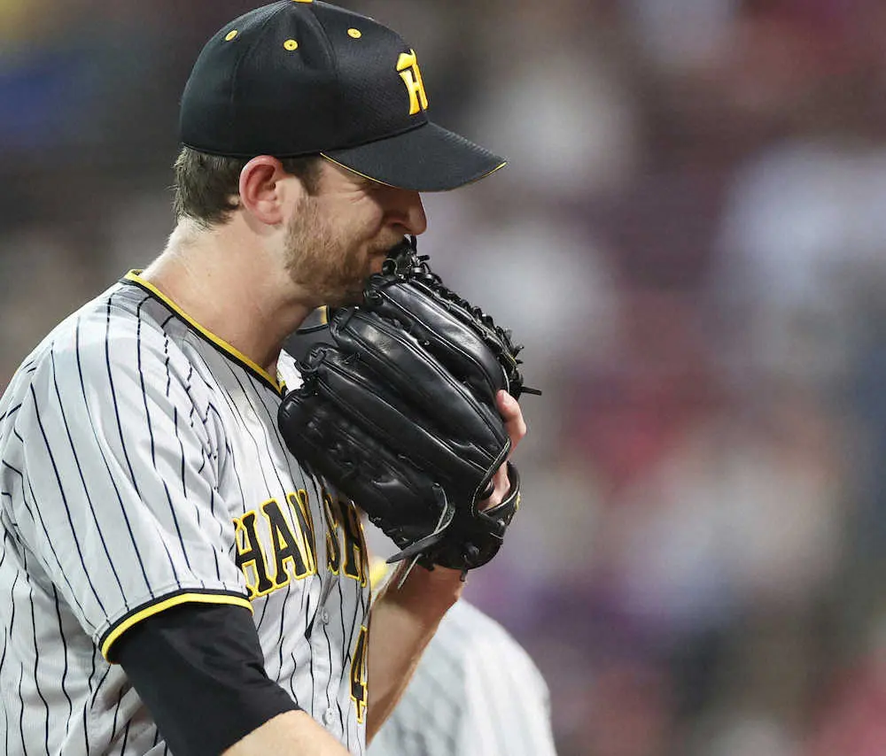 【画像・写真】阪神・ガンケル　“パパ1勝”お預け　15日に長女誕生も…「ボールに切れがなく」5回10安打3失点