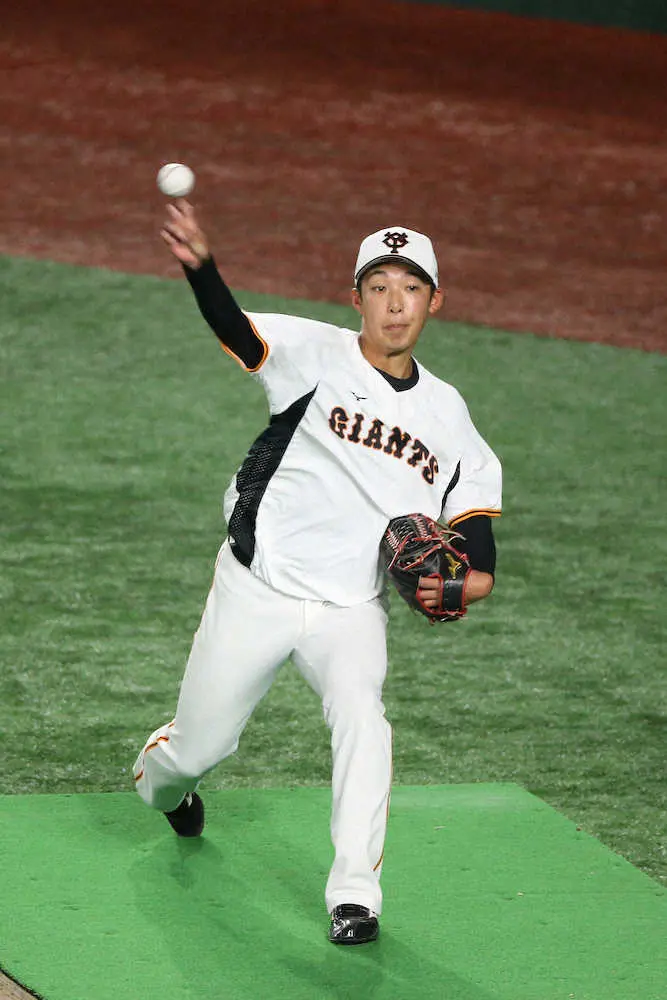 【画像・写真】巨人・赤星　初回いきなり佐野に先制ソロを許して失点　プロ入り後初のDeNA戦登板