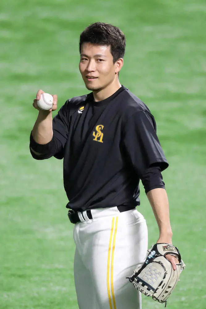 【画像・写真】連敗ストップへソフトバンク千賀「ちゃんとやるだけ」24日の日本ハム戦先発