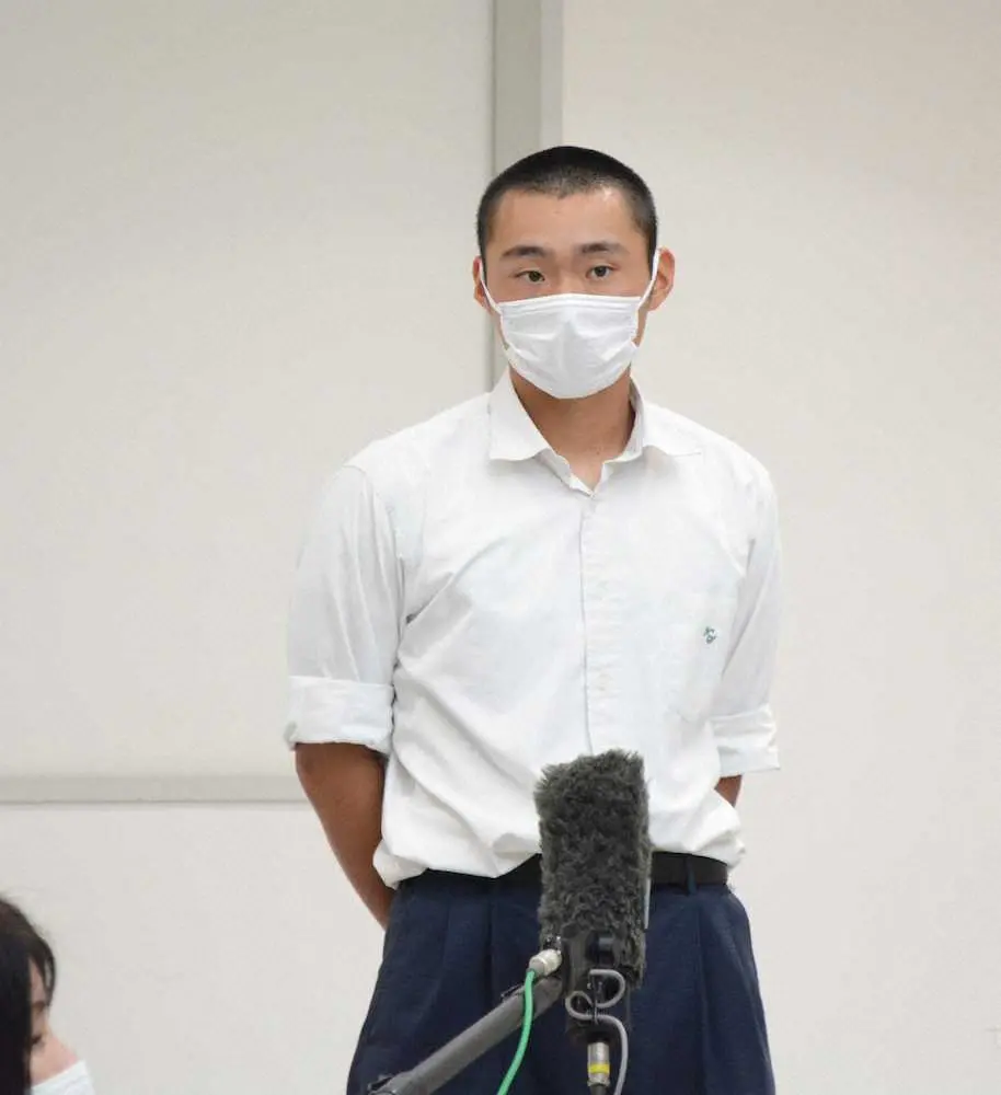 【画像・写真】木更津総合・中西主将　春夏連続甲子園へ「挑戦する気持ちを持っていく」