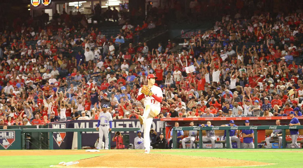 【画像・写真】大谷翔平、新伝説「8打点&13奪三振」　ルースのキャリアハイ「7打点&11奪三振」2日で上回る