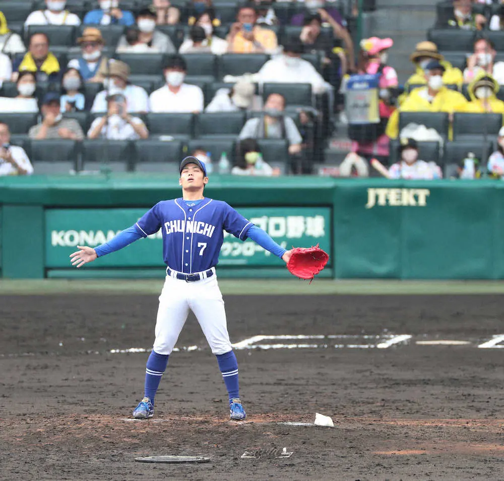 【画像・写真】中日・根尾、1軍で甲子園初登板　佐藤輝斬りもプロ初失点…悔し28球