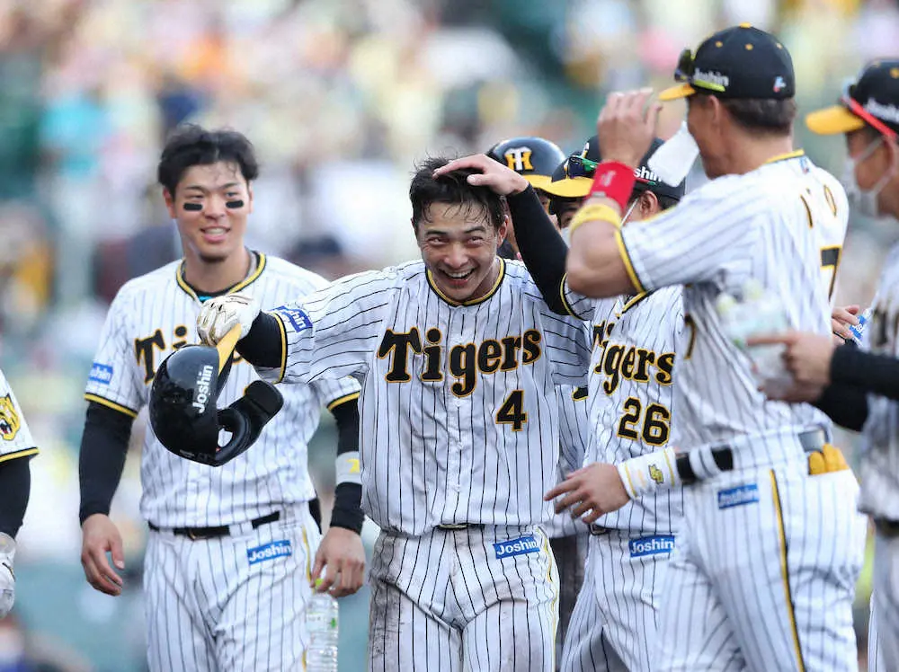 【画像・写真】虎のイケメン・熊谷　初サヨナラ打　「TORACO　DAY」に矢野監督「一番顔のいいタカヒロが決めた」