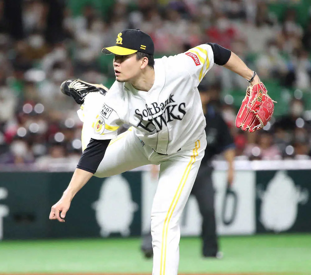 【画像・写真】ソフトB・千賀　7月7日楽天戦で復帰へ　藤本監督「投げる予定ではいる」