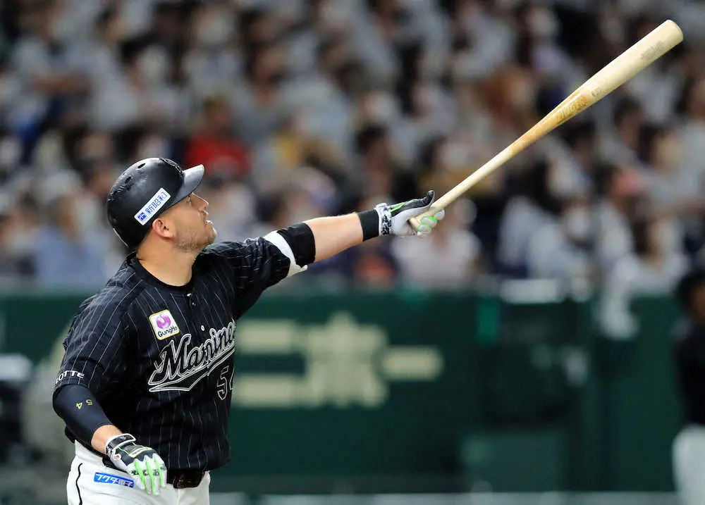 【画像・写真】ロッテ・レアード満腹弾　「今日のネタはウニ」今季4戦4発の大好き東京Dでいただきます