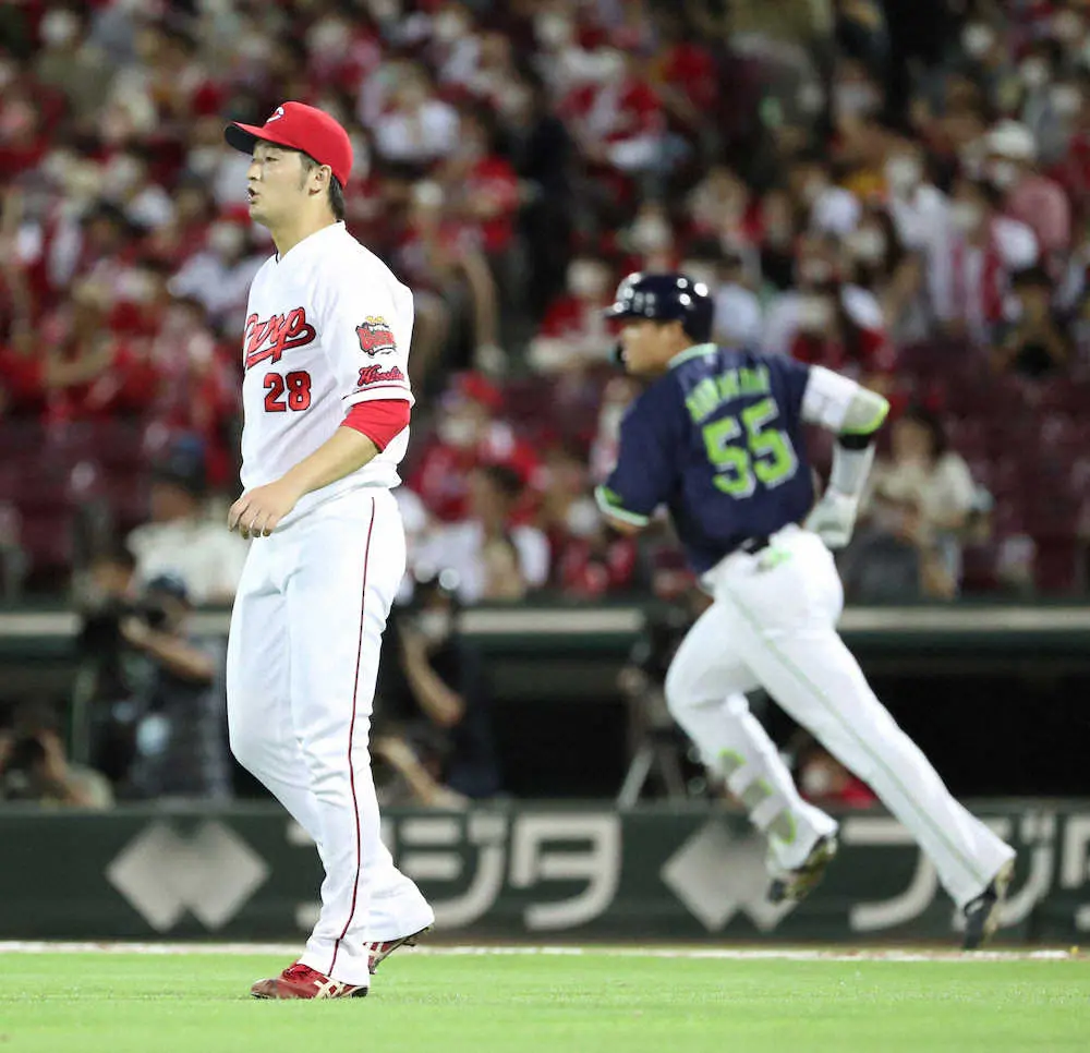 【画像・写真】広島・床田　「試合前から警戒していた」村上に逆転3ラン被弾で借金生活逆戻り　29日にも自力V消滅