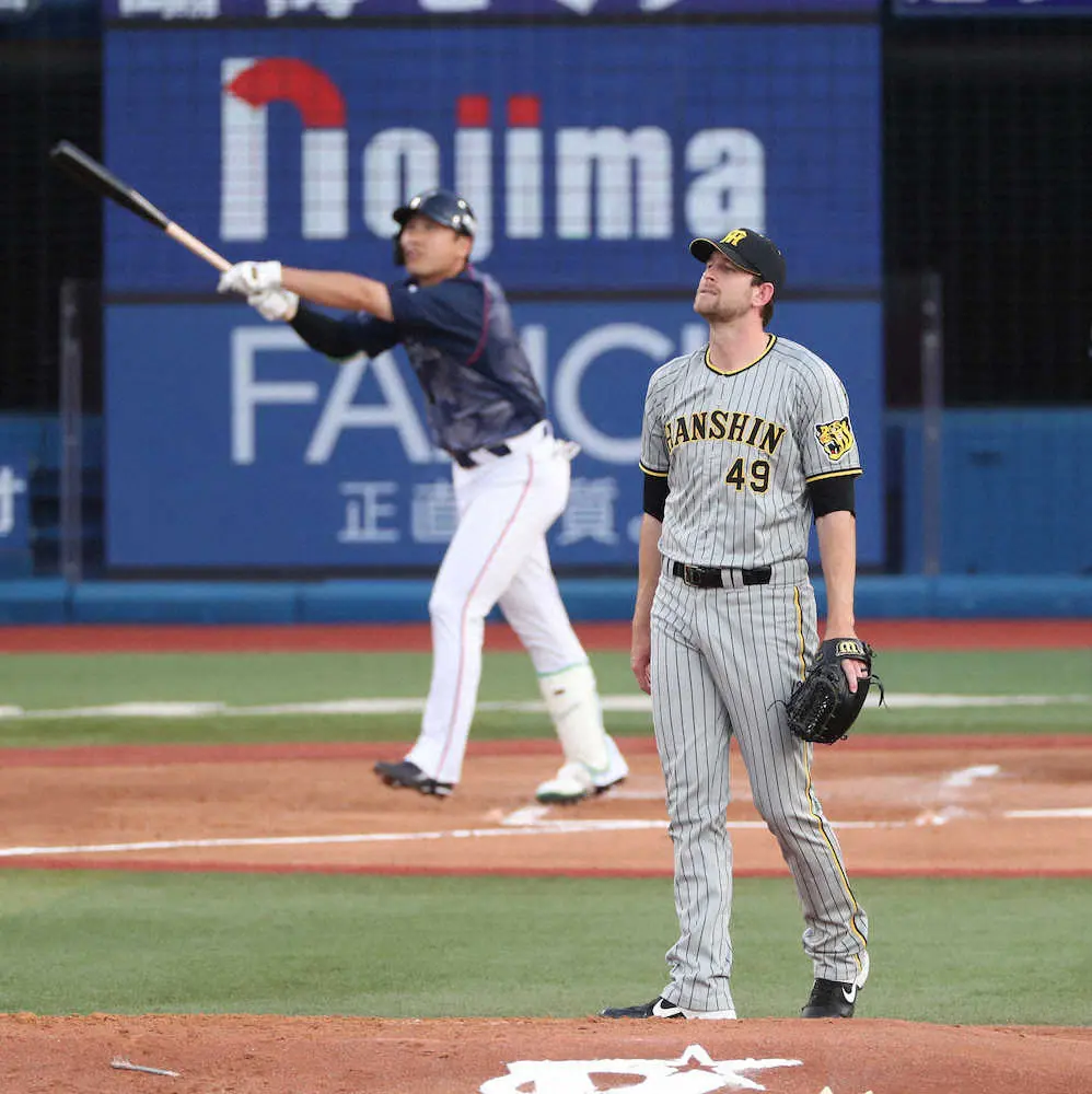 【画像・写真】阪神・ガンケル　4回5安打4失点で降板　リズムに乗れず