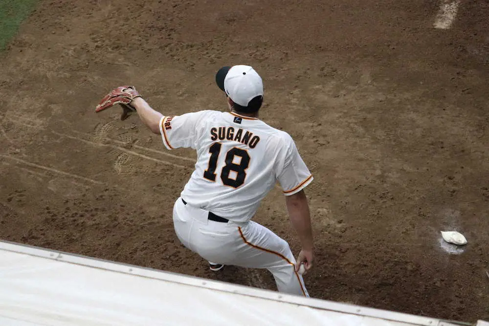 【画像・写真】巨人・菅野　ブルペンで51球　桑田コーチもうなる