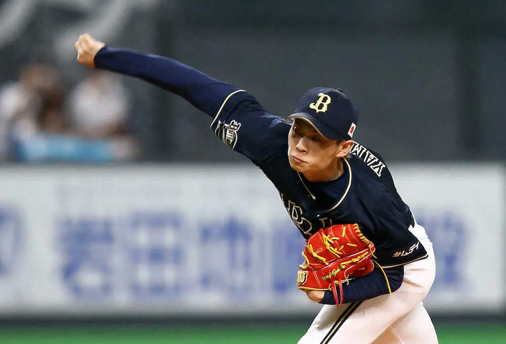 【画像・写真】オリ・山岡　8回2失点も4敗目　リーグトップ防御率1・37好投報われず　上沢に10連敗