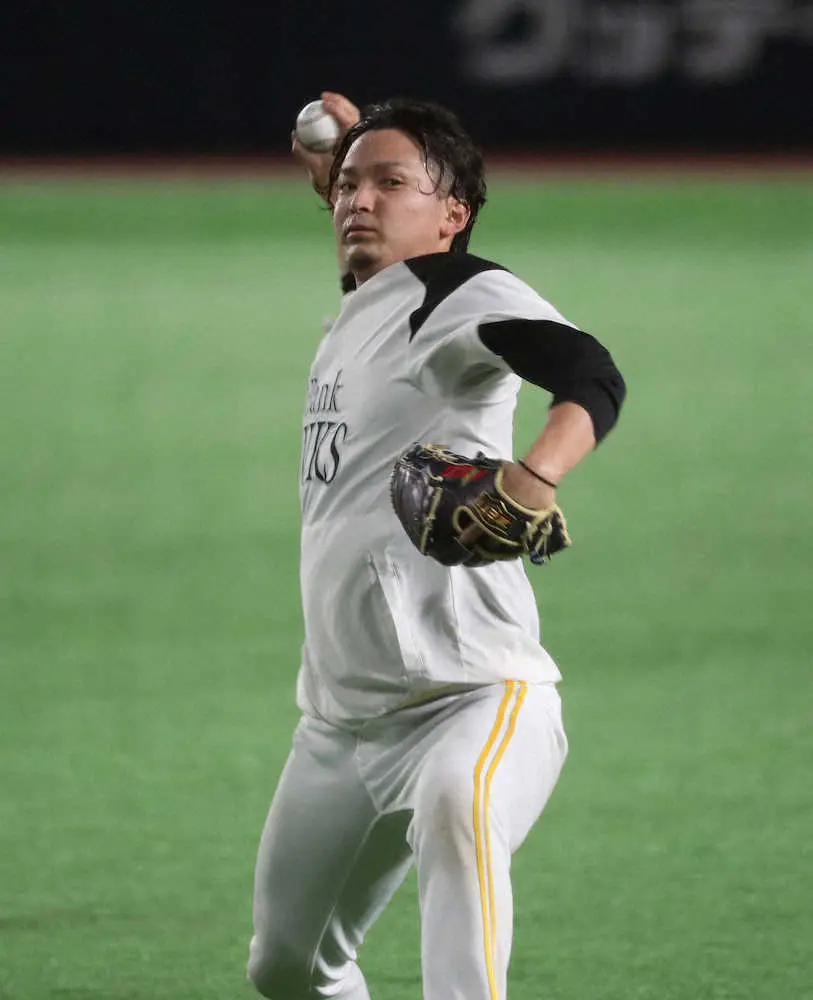 【画像・写真】ソフトバンク・東浜　5月にノーノー達成の西武戦先発へ気合「やるしかない。臆せず向かっていく」