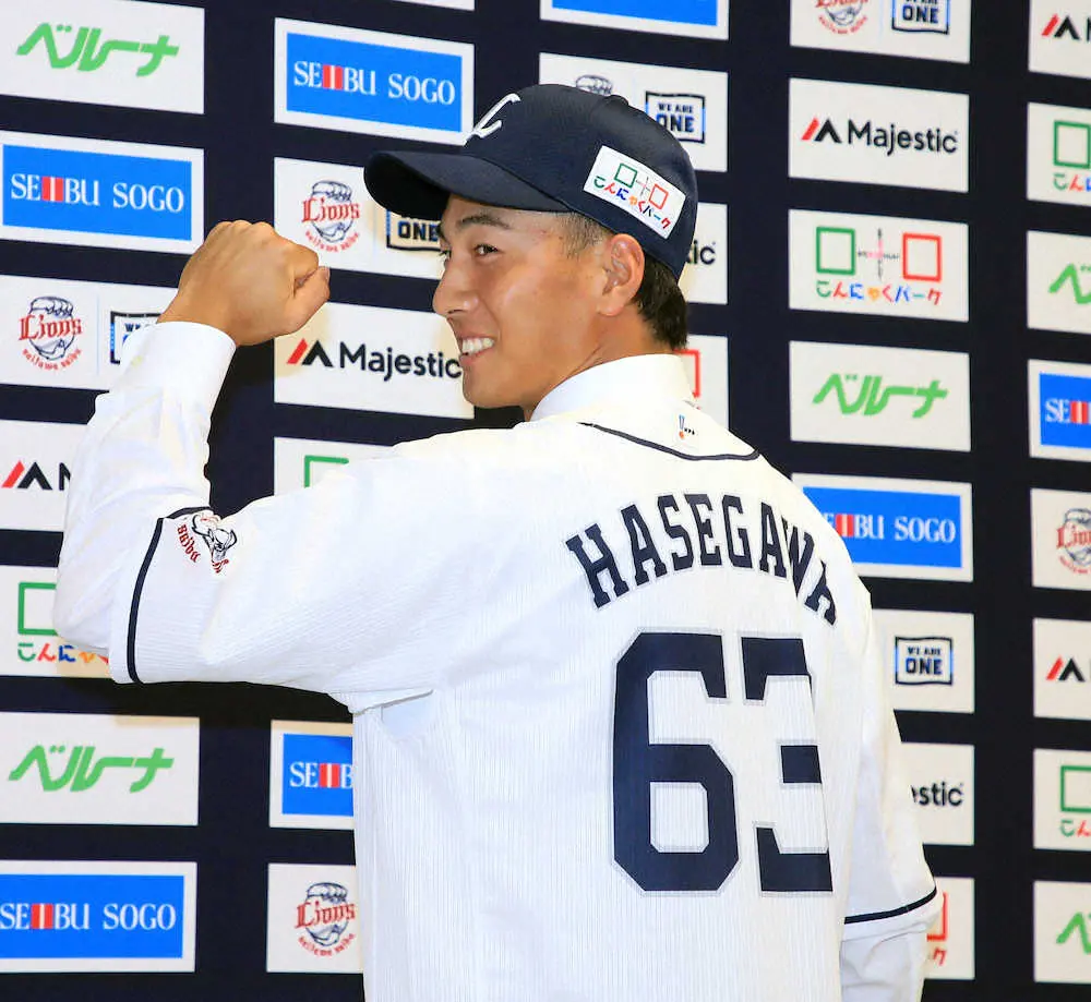 【画像・写真】西武・渡辺GM「暴れちゃって」　育成2年目の長谷川を支配下登録「トリプルスリーを狙える選手に」