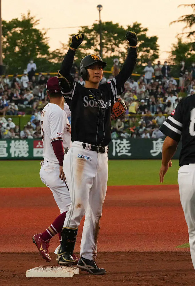 【画像・写真】ソフトB　首位攻防第1戦制し3連勝！大関、6回2失点の好投で今季6勝目　打線は10安打6得点で快勝