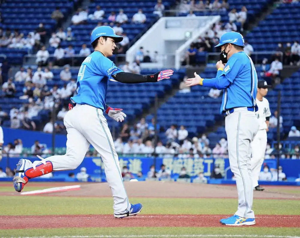 【画像・写真】日本ハム・野村　梅津トレーナーに感謝の「風切り弾」マリンの逆風ものともせず5号