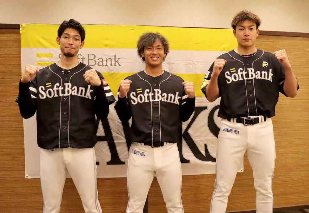 【画像・写真】ソフトBファン投票3選手　ギータ本拠地球宴「存分に楽しむ」又吉「写真たくさん」今宮「凄く喜びある」