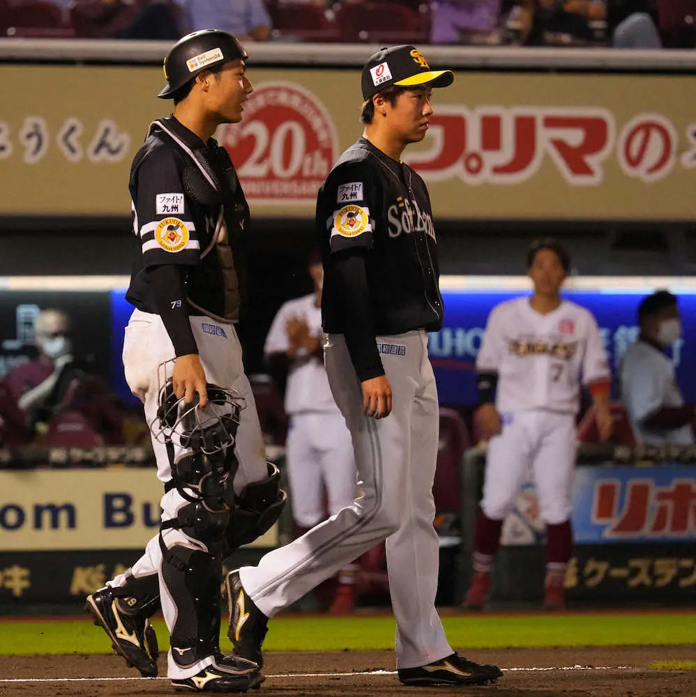 【画像・写真】ソフトバンク“ブルペンデー”不発　プロ初登板・中村亮1回3失点「緊張した」