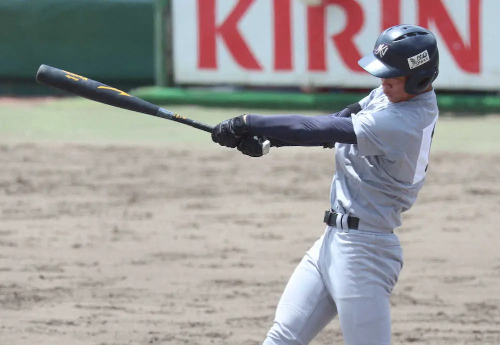 【画像・写真】投打二刀流の京都外大西・西村瑠伊斗、高校通算51号「軽く振って捉えられた」
