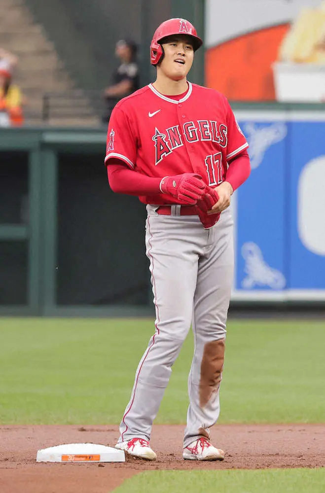 【画像・写真】大谷翔平　第2打席で2試合ぶり安打！ベーブ・ルース生誕地でマーク