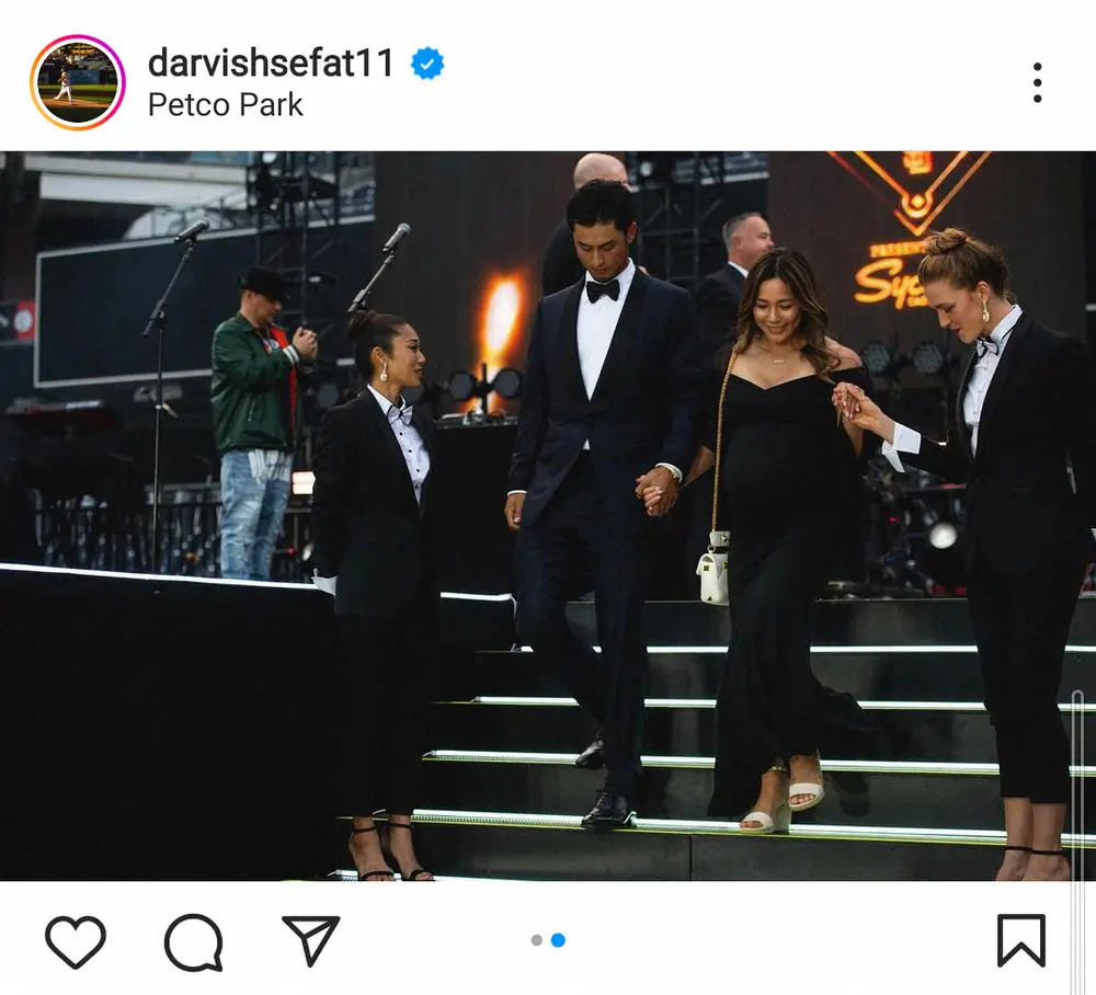 【画像・写真】ダルビッシュ有　聖子夫人とのドレスアップ夫婦ショット披露に「素敵なふたり」「聖子さん、キレイ」の声