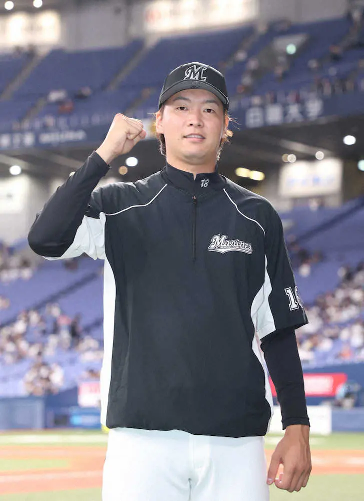 【画像・写真】ロッテ・二木、今季2勝目　朗希代役で意地の7回零封「野手が援護してくれたのが大きかった」