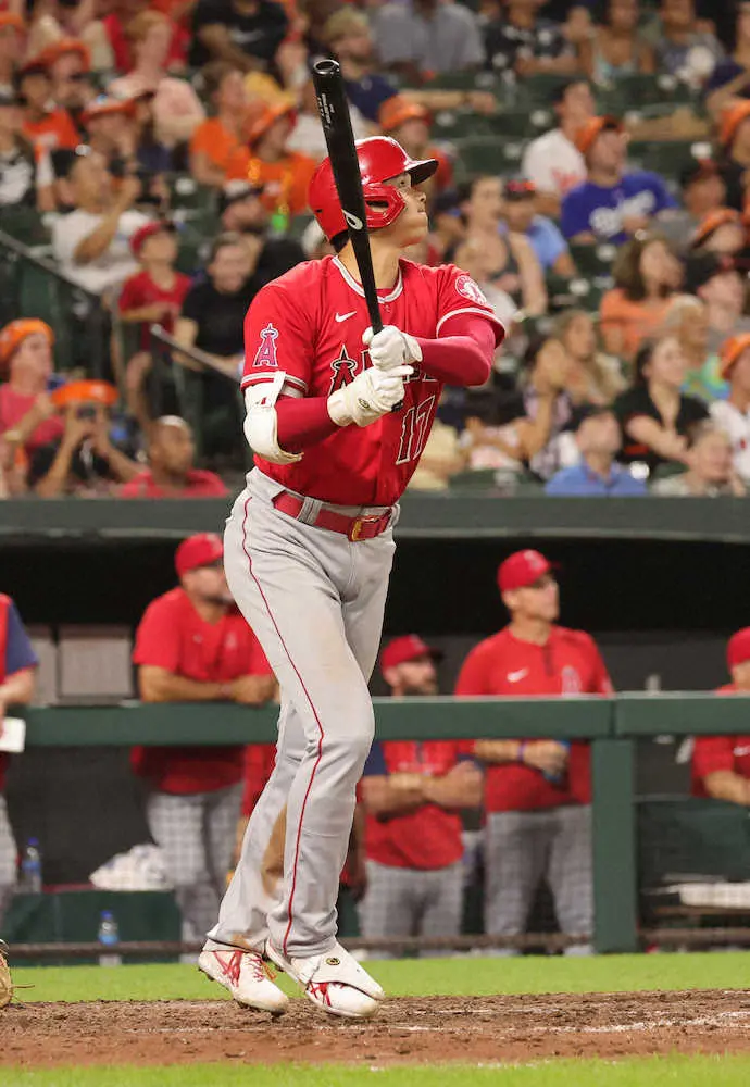 【画像・写真】エンゼルス・大谷　逆転球宴御礼弾！祝砲19号　アDH部門最終投票でアルバレス上回った